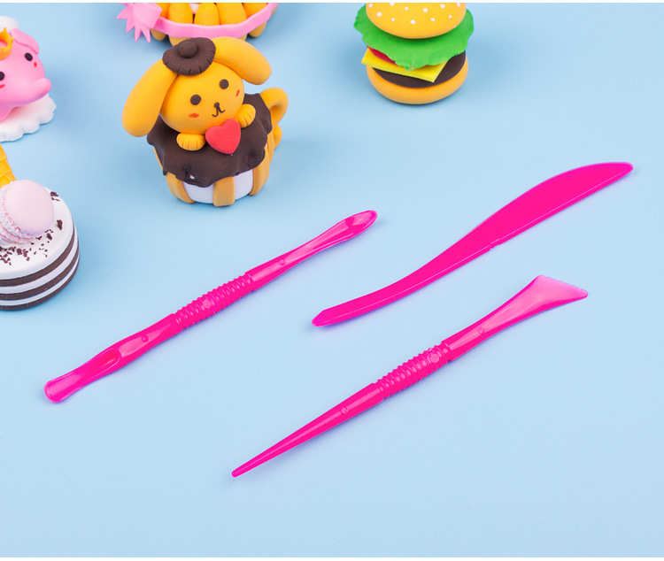 Beimeng Factory Direct Sales Ultra-Light Brickearth Tool Accessories 3 Utility Knife Children's Handmade DIY Toys