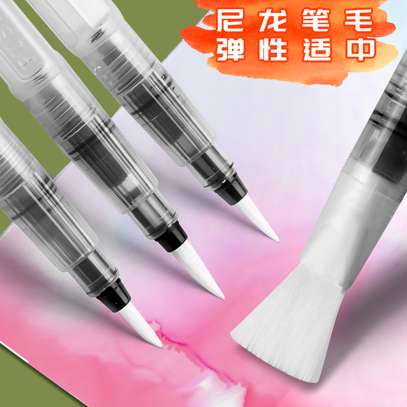 Marley Tap Water Pen Set Beginner round Head Soft Head Large Capacity Water Storage Writing Brush for Art Solid Paint