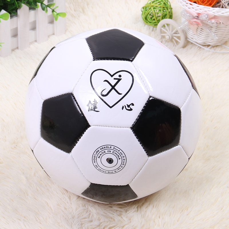 No.4 classic black and white block football youth soccer machine sewing football