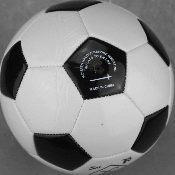 No.4 classic black and white block football youth soccer machine sewing football