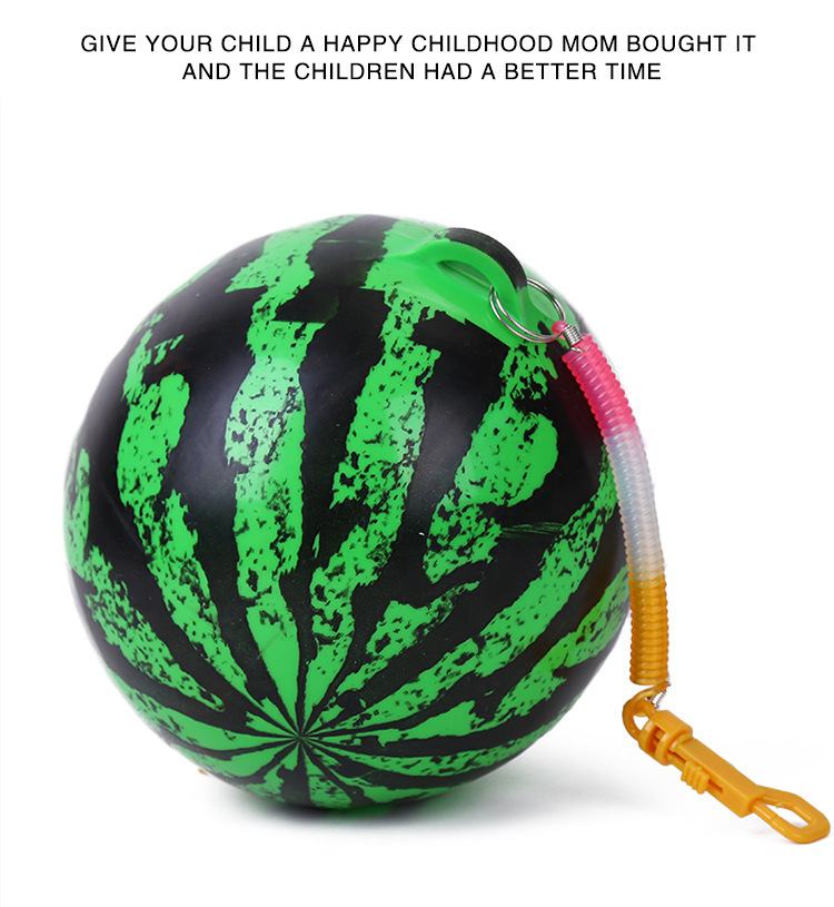 Spring rope chain ring football inflatable toy ball baby little football kindergarten dance portable ball