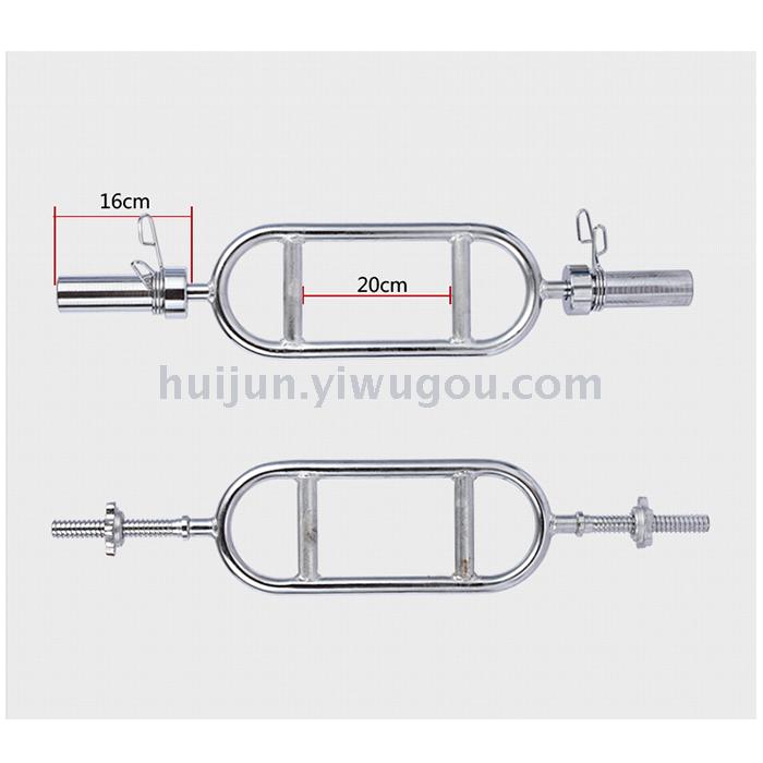 Circular barbell bar with electroplated threads, large bore, four borders, biceps, triceps, aperture 25mm