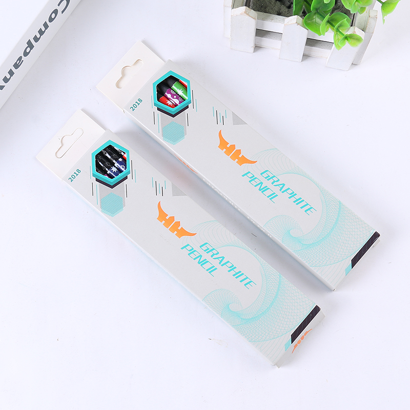 Black Wood Pencil round Brush Pot Positive Posture HB Writing Pencil Primary School Children Safety Nontoxic Pencil