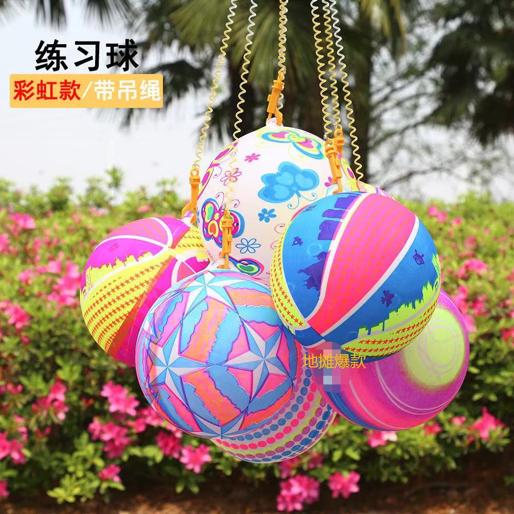 SOURCE Factory 22cm Training Exercise Belt Chain Football Children PVC Inflatable Toy Kindergarten Watermelon Pat Ball SOURCE Factory 22cm Training Exercise Belt Chain Football Children PVC Inflatable Toy Kindergarten Watermelon Pat Ball