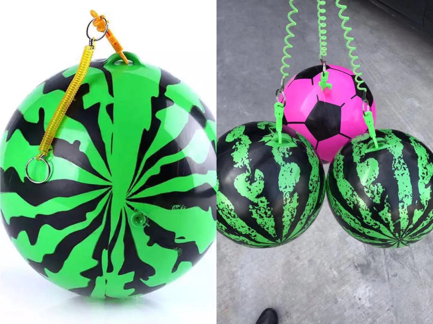SOURCE Factory 22cm Training Exercise Belt Chain Football Children PVC Inflatable Toy Kindergarten Watermelon Pat Ball SOURCE Factory 22cm Training Exercise Belt Chain Football Children PVC Inflatable Toy Kindergarten Watermelon Pat Ball