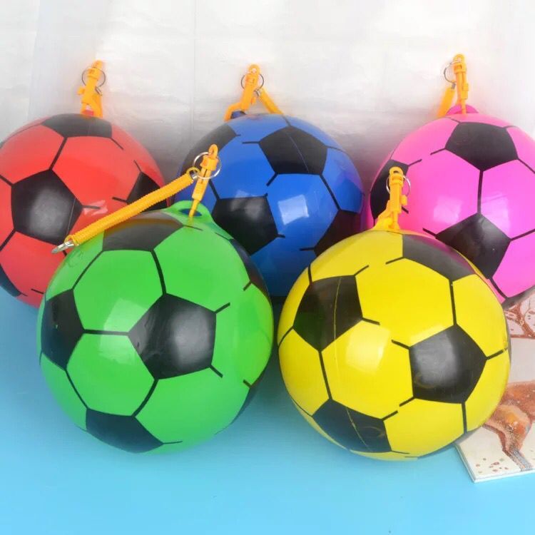SOURCE Factory 22cm Training Exercise Belt Chain Football Children PVC Inflatable Toy Kindergarten Watermelon Pat Ball SOURCE Factory 22cm Training Exercise Belt Chain Football Children PVC Inflatable Toy Kindergarten Watermelon Pat Ball
