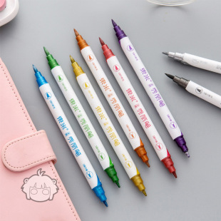 Dongmi 560 Color Double-Headed Pen Type Writing Brush Double-Headed Design, a Multi-Purpose Factory Direct Supply, First-Hand Supply