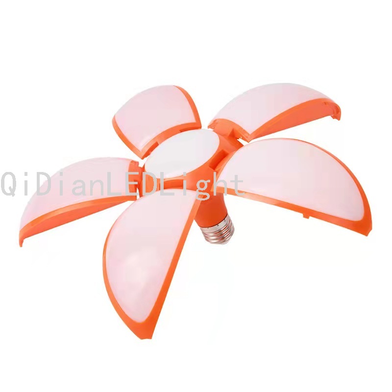 Led Rugby Five-Leaf Folding Bulb LED Bulb Wide Pressure Lamp Indoor 360-Degree Lighting
