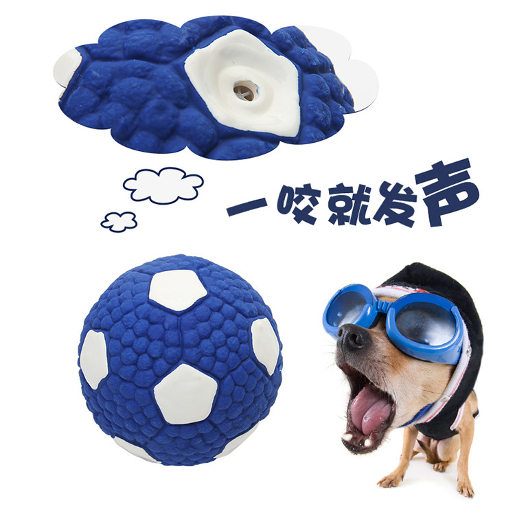 Internet Hot Dog Toy Latex Rugby Tennis Dog Bite Vocal Ball Pet Toy