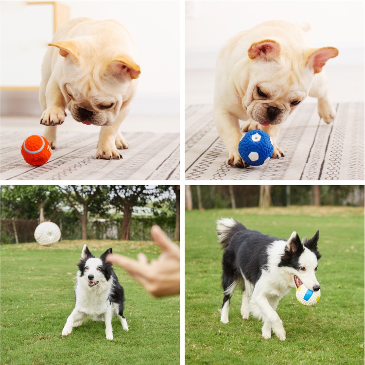 Internet Hot Dog Toy Latex Rugby Tennis Dog Bite Vocal Ball Pet Toy