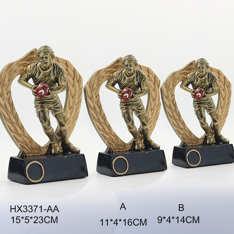 New resin rugby cup man cup metal medal custom factory direct selling crafts 3371