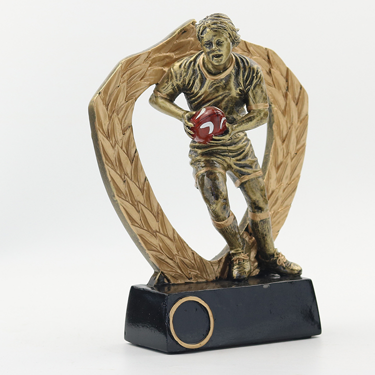 New resin rugby cup man cup metal medal custom factory direct selling crafts 3371