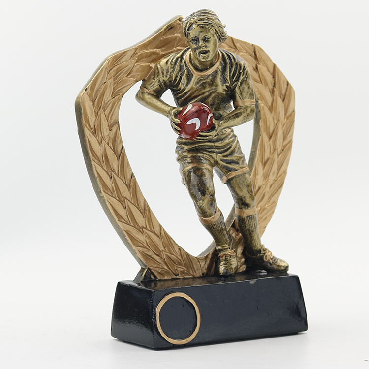 New resin rugby cup man cup metal medal custom factory direct selling crafts 3371