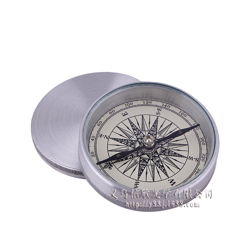 15 New Style Silver Pocket Watch Compass with Lid Business Gift Vintage Pocket Watch Compass Compass