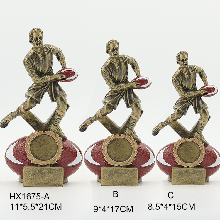 New resin rugby cup, people&#039;s cup, metal MEDALS, custom factory direct selling crafts 1675