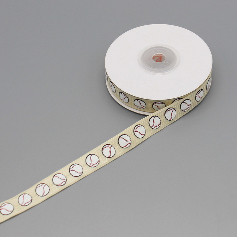 Spot 15mm rugby volleyball printed elastic tape knotted hair ties headband headband bag side band Spot 15mm rugby volleyball printed elastic tape knotted hair ties headband headband bag side band