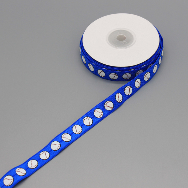 Spot 15mm rugby volleyball printed elastic tape knotted hair ties headband headband bag side band Spot 15mm rugby volleyball printed elastic tape knotted hair ties headband headband bag side band