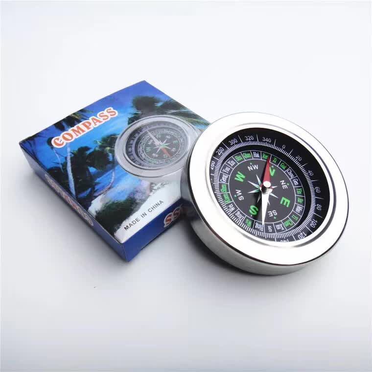 High Quality Metal Compass Stainless Steel Shell Outdoor Compass 75mm Portable Mini Compass Needle Wholesale High Quality Metal Compass Stainless Steel Shell Outdoor Compass 75mm Portable Mini Compass Needle Wholesale