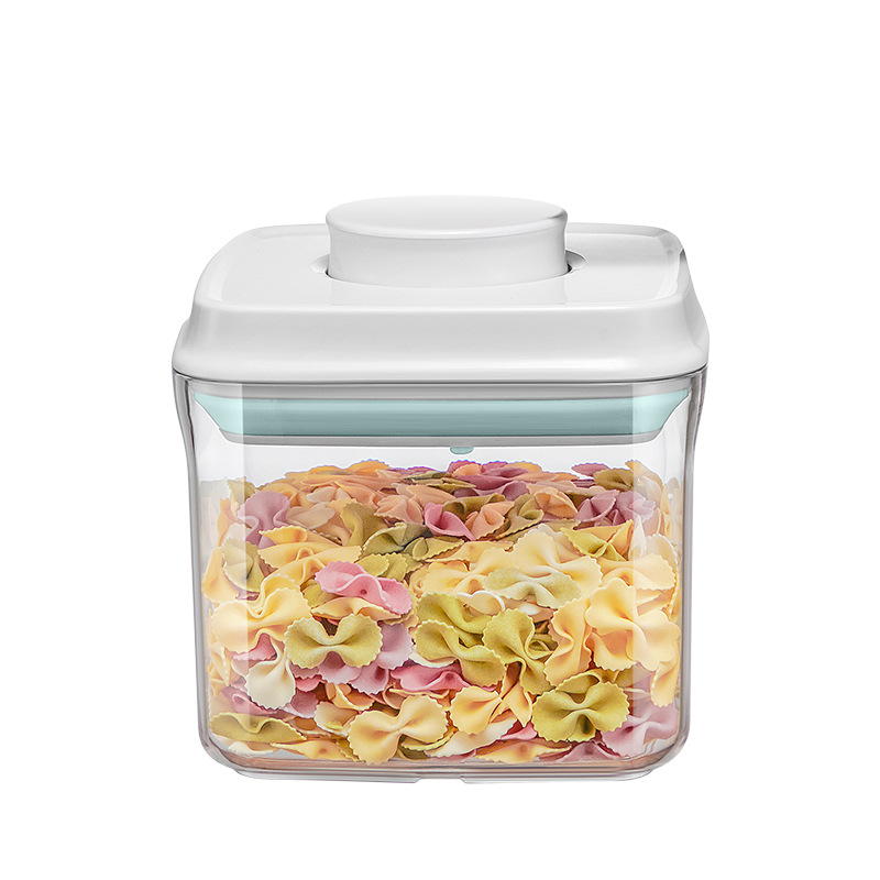 Safety Buckle Cooking Spices Storage Tank Fresh-Keeping Moisture-Proof Transparent Storage Tank Cereals Storage Sealed Plastic Cans