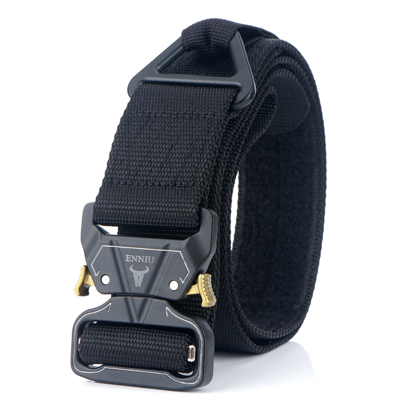 Alloy Buckle Outdoor Tactics Belt Men&#039;s Military Training Belt Rescue Drop Safety Nylon Outer Belt Belt