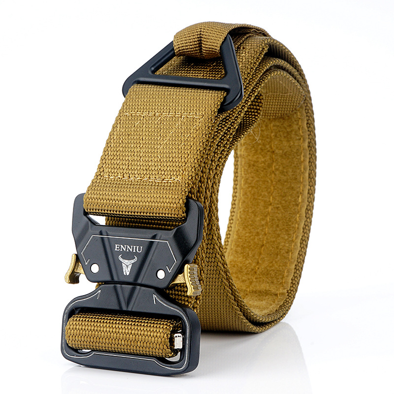 Alloy Buckle Outdoor Tactics Belt Men&#039;s Military Training Belt Rescue Drop Safety Nylon Outer Belt Belt