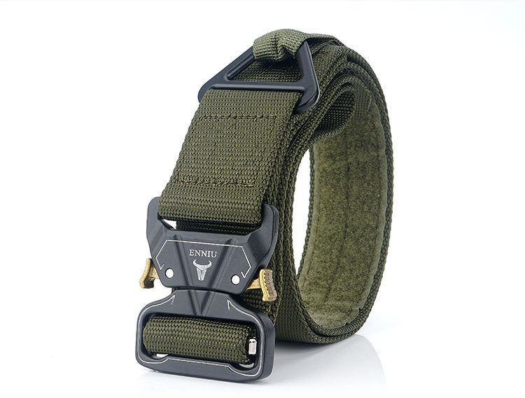 Alloy Buckle Outdoor Tactics Belt Men's Military Training Belt Rescue Drop Safety Nylon Outer Belt Belt