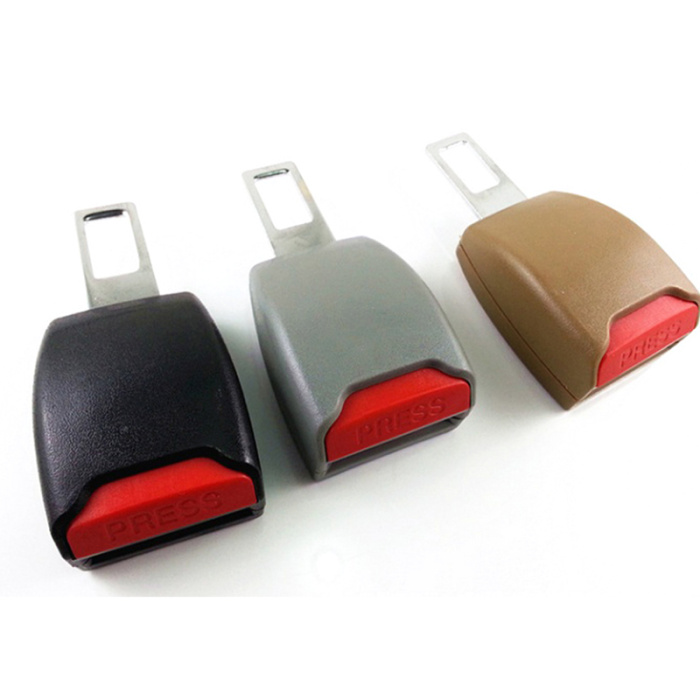 Auto multi function plug in safety belt buckle seat belt plug car seat belt clip