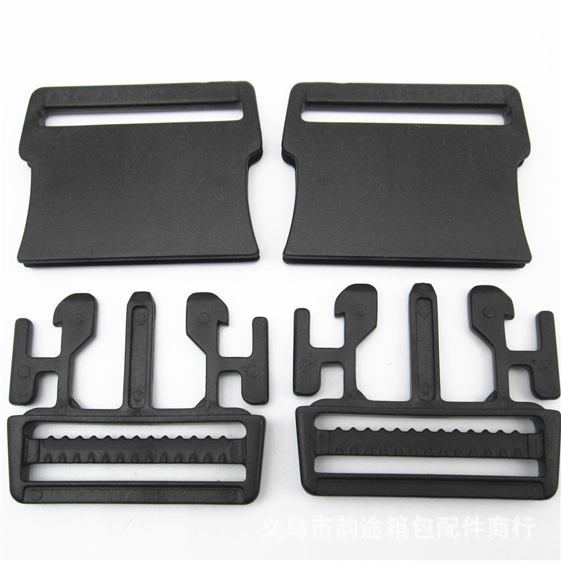 Factory Direct Sales 1.5-Inch Plastic Flat Release Buckle 38Mmpom Ultra-Thin Release Buckle Bag with Male and Female Safety Quick Plug Factory Direct Sales 1.5-Inch Plastic Flat Release Buckle 38Mmpom Ultra-Thin Release Buckle Bag with Male and Female Safety Quick Plug