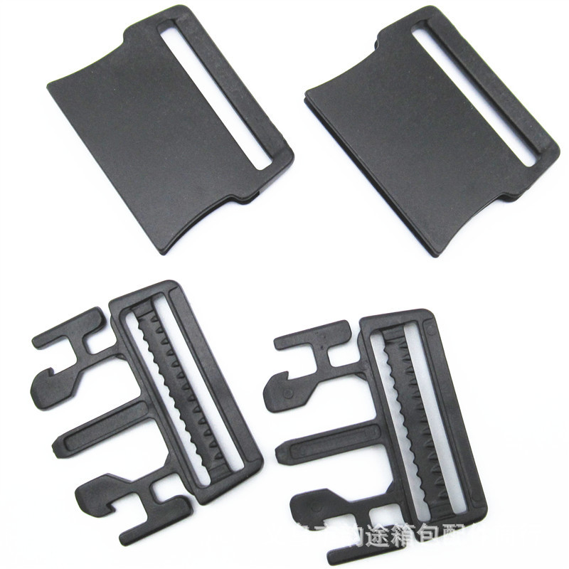 Factory Direct Sales 1.5-Inch Plastic Flat Release Buckle 38Mmpom Ultra-Thin Release Buckle Bag with Male and Female Safety Quick Plug Factory Direct Sales 1.5-Inch Plastic Flat Release Buckle 38Mmpom Ultra-Thin Release Buckle Bag with Male and Female Safety Quick Plug