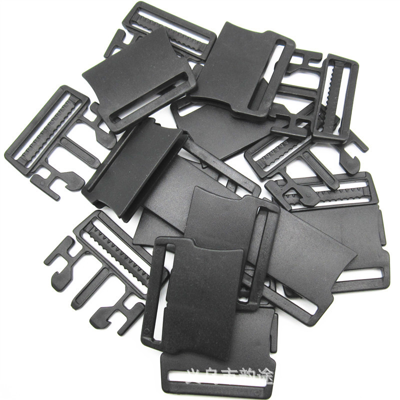 Factory Direct Sales 1.5-Inch Plastic Flat Release Buckle 38Mmpom Ultra-Thin Release Buckle Bag with Male and Female Safety Quick Plug Factory Direct Sales 1.5-Inch Plastic Flat Release Buckle 38Mmpom Ultra-Thin Release Buckle Bag with Male and Female Safety Quick Plug