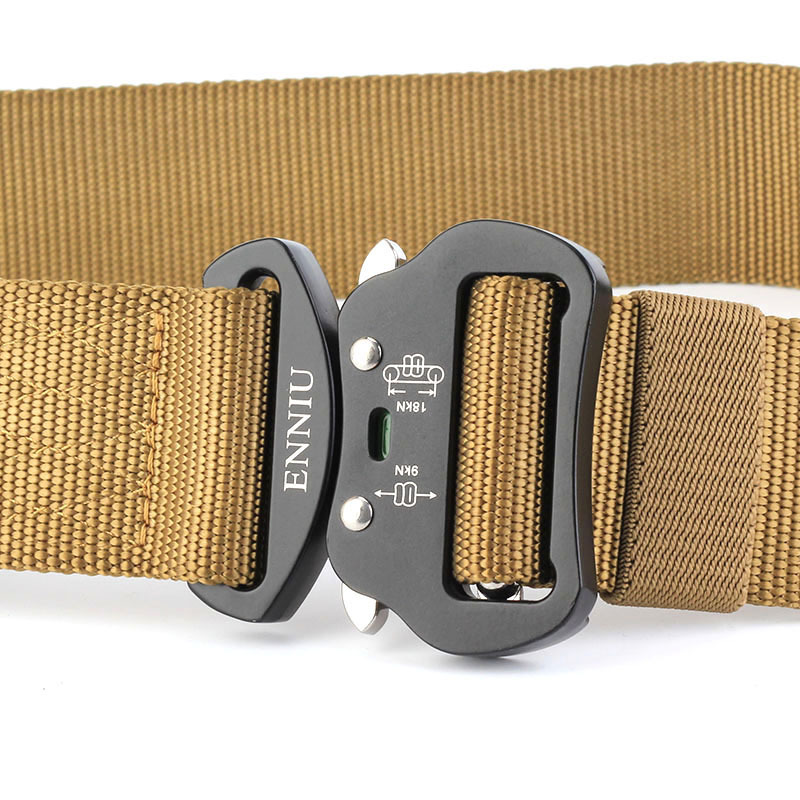 Aviation Aluminium Buckle 4.3 Bead Rescue Drop Safety Nylon Waistband Men's Outdoor Tactics Military Training Belt