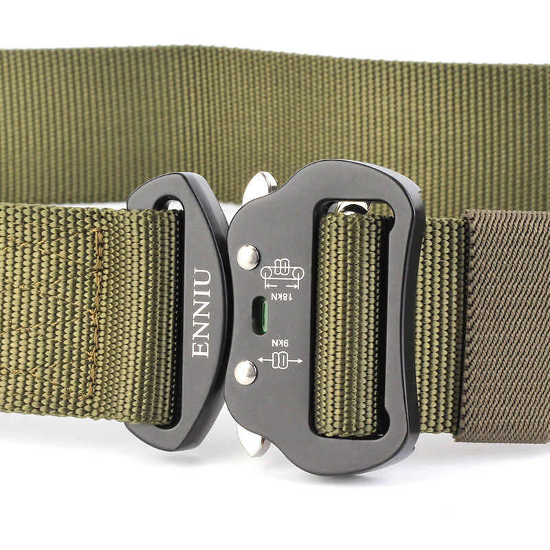 Aviation Aluminium Buckle 4.3 Bead Rescue Drop Safety Nylon Waistband Men's Outdoor Tactics Military Training Belt