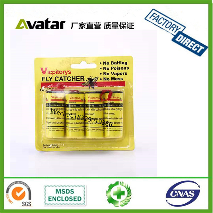 HangingYellow card Fly Glue Ribbon Trap Disposable Fly Glue Trap Fly Glue Roll