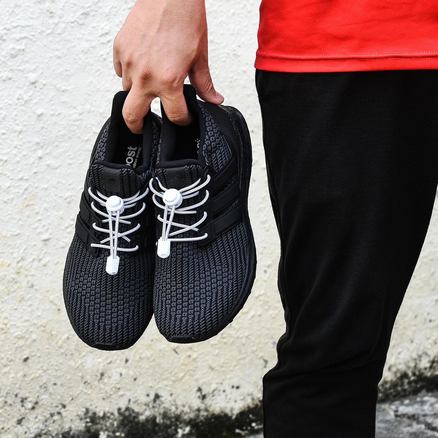 Factory Direct Sales Shoelace for Lazy People Children's Safety Free Shoelace Buckle White Dots Elastic String Athletic Shoe Laces