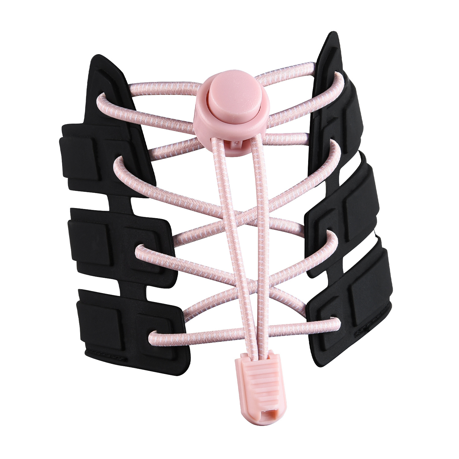 Factory Direct Sales Shoelace for Lazy People Children's Safety Free Shoelace Buckle White Dots Elastic String Athletic Shoe Laces