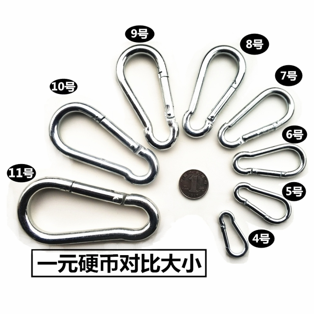 50-140MM Stainless Steel 304 Latch Queen Snap String Clip Safety Catch Safety Buckle Nut Spring Fastener Load-Bearing