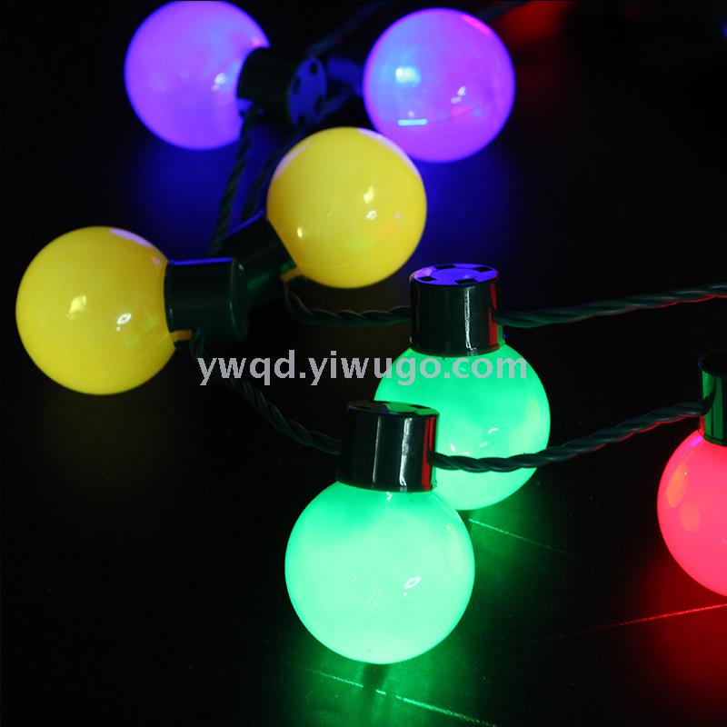 ZD Factory Direct Sales Halloween Christmas Foreign Trade Popular Style LED Light Bulb Necklace Safety Buckle Light Cable