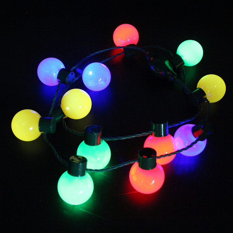 ZD Factory Direct Sales Halloween Christmas Foreign Trade Popular Style LED Light Bulb Necklace Safety Buckle Light Cable ZD Factory Direct Sales Halloween Christmas Foreign Trade Popular Style LED Light Bulb Necklace Safety Buckle Light Cable