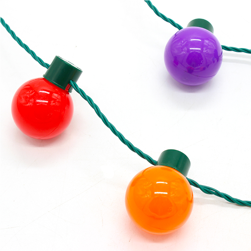 ZD Halloween Christmas Led Glowing Necklace Super Bright Safety Buckle Light Cable Factory Direct Sales Bulb Necklace