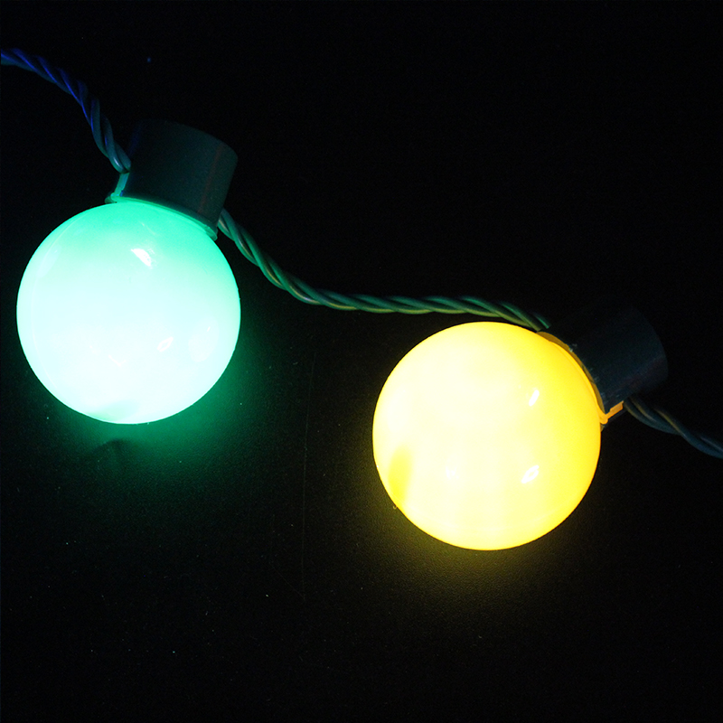 ZD Halloween Christmas Led Glowing Necklace Super Bright Safety Buckle Light Cable Factory Direct Sales Bulb Necklace