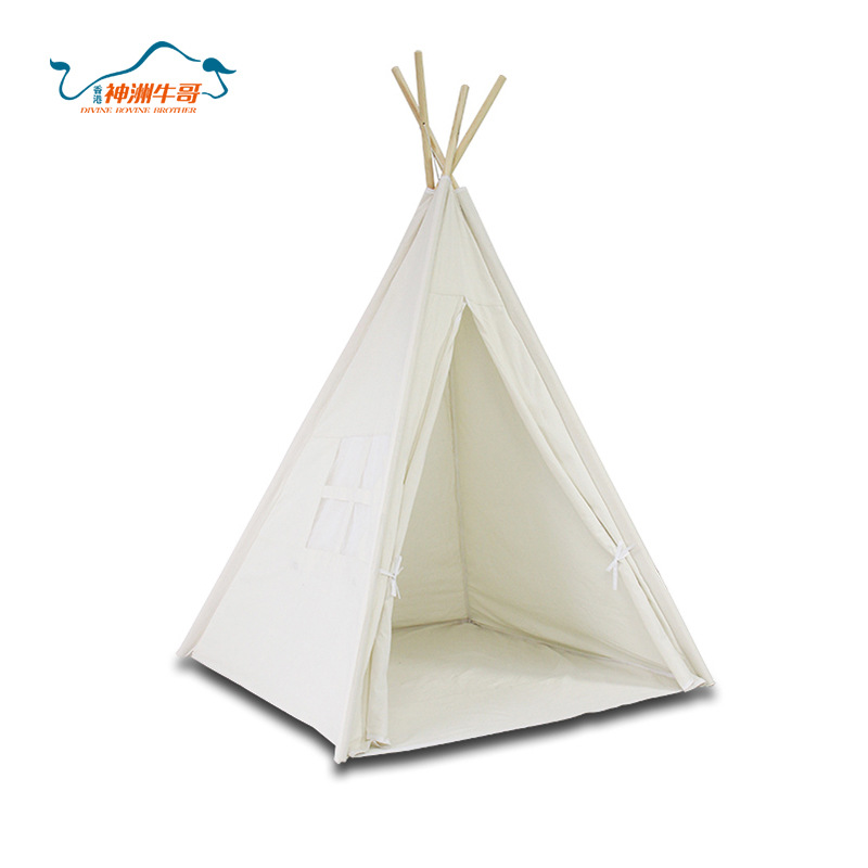 Shenzhou Niuge Factory Customized Wholesale Outdoor Camping with Windows Children&#039;s Wooden Stick Tent Dew Camp SZ-T048