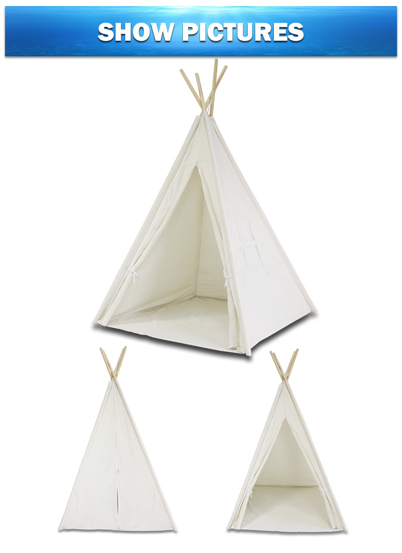 Shenzhou Niuge Factory Customized Wholesale Outdoor Camping with Windows Children's Wooden Stick Tent Dew Camp SZ-T048