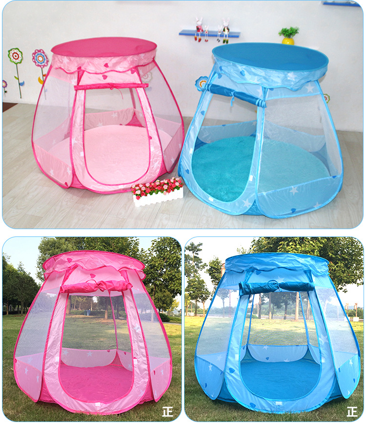 Children's Hexagonal Polyester Fabrics Tent with Lid Game House Indoor and Outdoor Baby Ball Pool Castle Wholesale Children's Hexagonal Polyester Fabrics Tent with Lid Game House Indoor and Outdoor Baby Ball Pool Castle Wholesale