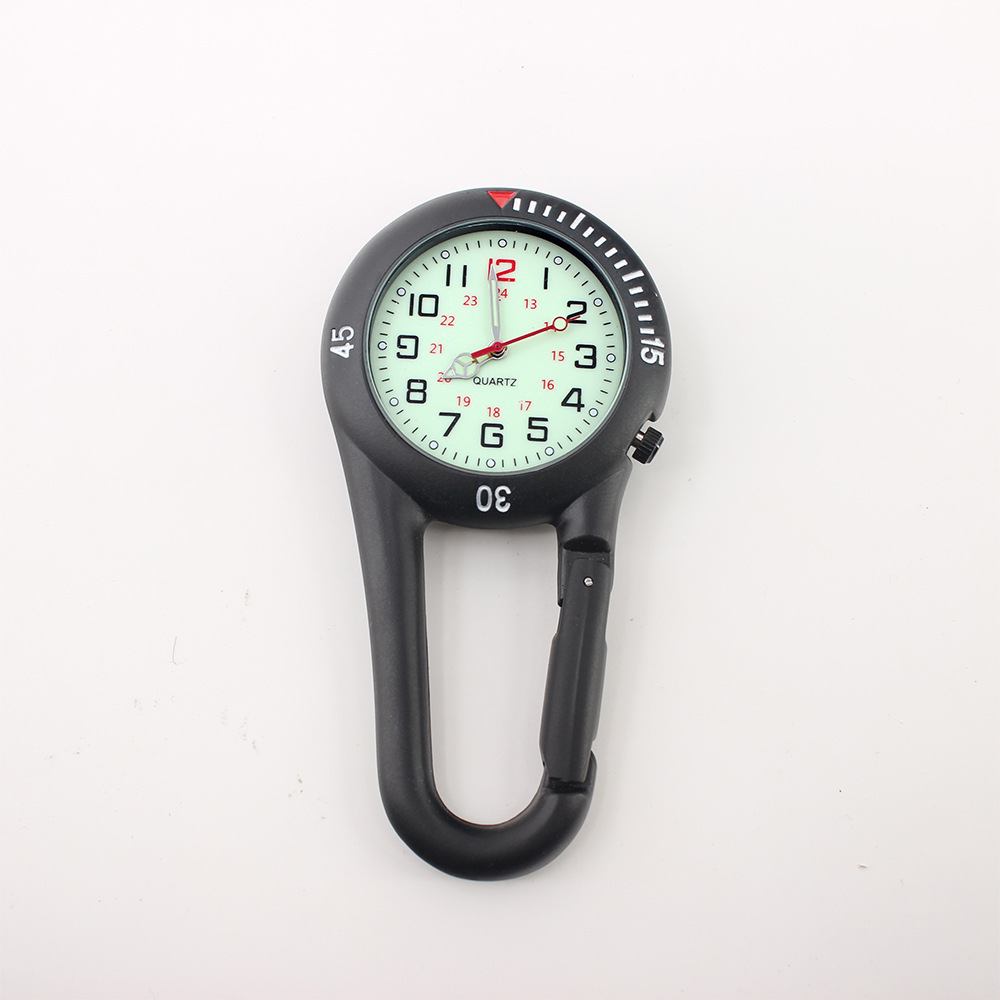 Alloy Material Fluorescent Dial Multifunctional Mountaineering Pocket Watch Safety Buckle Climbing Backpack Multifunctional Mountaineering Pocket Watch