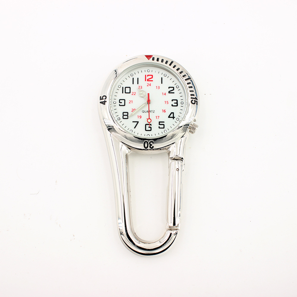 Alloy Material Fluorescent Dial Multifunctional Mountaineering Pocket Watch Safety Buckle Climbing Backpack Multifunctional Mountaineering Pocket Watch