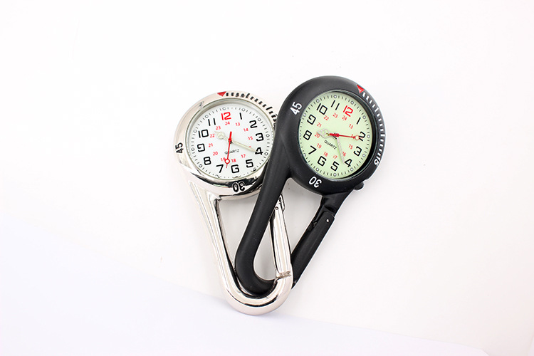 Alloy Material Fluorescent Dial Multifunctional Mountaineering Pocket Watch Safety Buckle Climbing Backpack Multifunctional Mountaineering Pocket Watch
