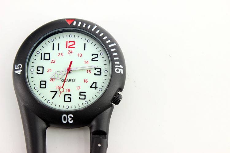 Alloy Material Fluorescent Dial Multifunctional Mountaineering Pocket Watch Safety Buckle Climbing Backpack Multifunctional Mountaineering Pocket Watch