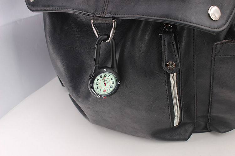 Alloy Material Fluorescent Dial Multifunctional Mountaineering Pocket Watch Safety Buckle Climbing Backpack Multifunctional Mountaineering Pocket Watch