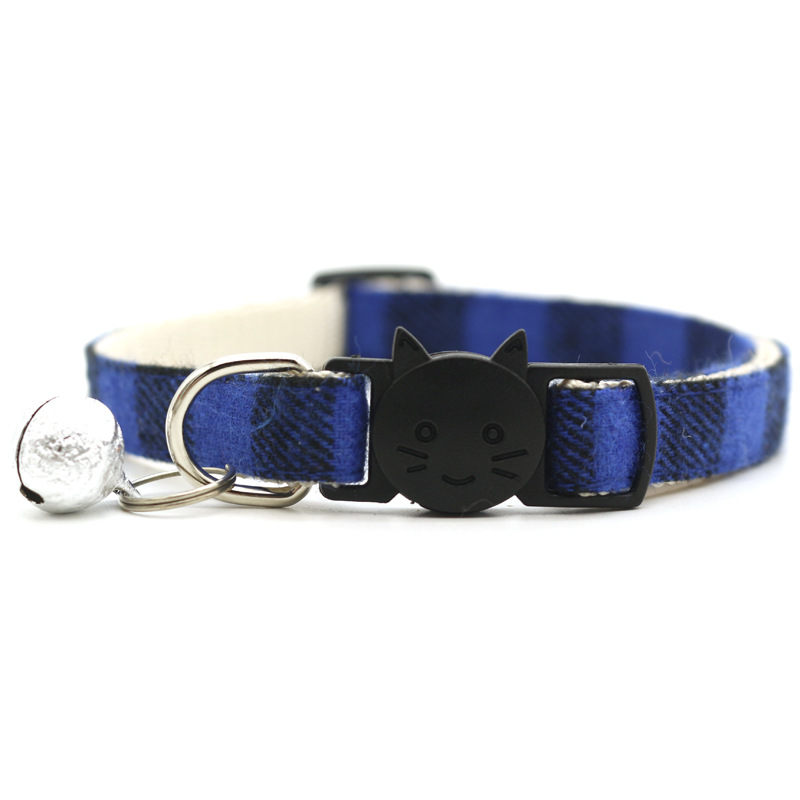Pet Plaid Safety Buckle Bell Collar Cat Buckle Cat Bow Collar Pet Just Factory Direct Sales Pet Plaid Safety Buckle Bell Collar Cat Buckle Cat Bow Collar Pet Just Factory Direct Sales