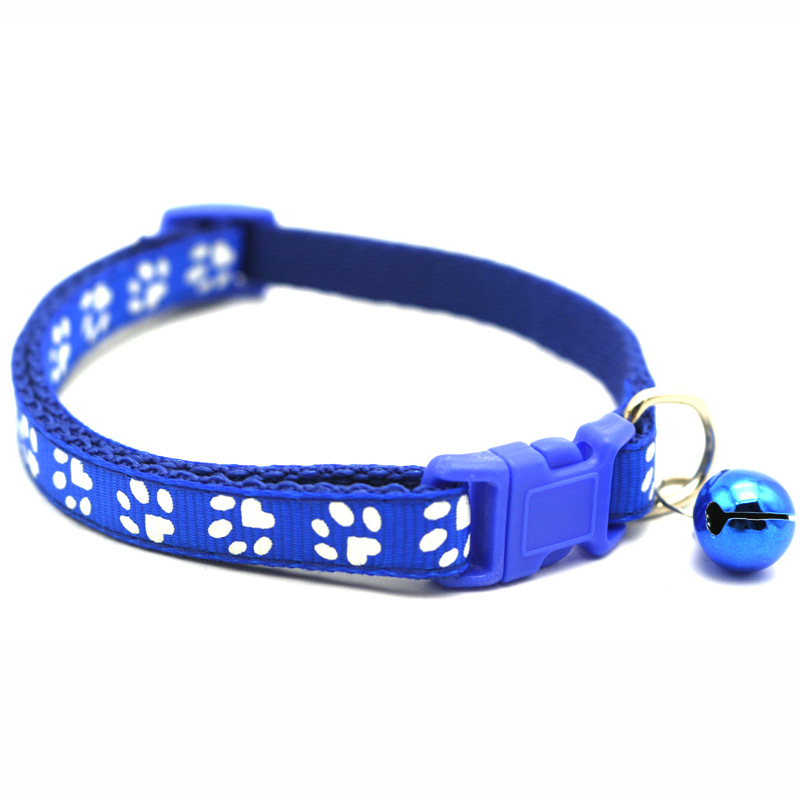 Pet Patch Bell Collar Dog Cat Single Footprint Safety Buckle Collar Cat Buckle Collar Retractable Dog Chain Pet Patch Bell Collar Dog Cat Single Footprint Safety Buckle Collar Cat Buckle Collar Retractable Dog Chain